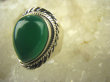 bpe6888 BIŻUTERIA EGZOTYCZNA !!! Przepiękny Delikatny Pierścień Zielony ONYKS - regeneruje SERCE, EGZEMY, PAMIĘĆ r.15 Srebro 925 # - 4
