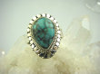 bpe4240 Przepiękny Delikatny Pierścień NATURALNY TURKUS w orientalnej oprawie Turkusy r.18/ r.19 Srebro 925 # - 3