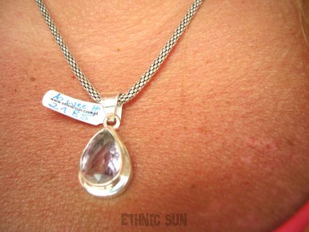 bwee2185 Lux Klejnot piękny Okaz 8G AMETYST !!!! Delikatny Wisior Zawieszka Szlifowany AMETYST Srebro 925 #