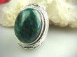 bpe3406 Duży 18 g ! Wspaniały Pierścień naturalny Szmaragd Indyjski SZMARAGDY CUDO r.16 Srebro 925 # - 4