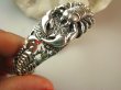 bb3787 Masywna 45 g DUŻA Bangla Otwarta Bransoleta UNISEX męska lub damska  SKARBY PUSTYNI !!!! Znak Zodiaku - Skorpion symbol Namiętności i siły charakteru , decyzyjności Bransoletka SKORPIONY cała ze Srebra Srebro 925 # - 5