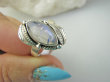 bpe9351 Egzotyczny Delikatny Pierścień Pierścionek Kamień Księżycowy r.16 Srebro 925 - 5