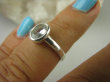 bpee3423 RZADKOŚĆ  Delikatny Pierścień UNIKAT szlifowany AKWAMARYN - Symbol miłości, przynoszący szczęście w małżeństwie r.13 Srebro 925 - 10