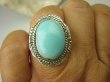 bpe8368 Niezwykły OKAZ Pierścień naturalny Błękitny TURKUS ARIZONA Turkusy r.17 egzotyczne Srebro 925 # - 3