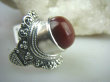 bpe5706 Śliczny Wysoki Orientalny Pierścień czerwony ONYKS wspomaga  SERCE, EGZEMY, PAMIĘĆ r.17/r.18 Srebro 925 # - 4