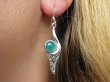 bke748 Delikatne Lekkie Podłużne Kolczyki ZIELONY ONYKS - regeneruje SERCE, EGZEMY, PAMIĘĆ Srebro 925 - 3