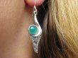 bke748 Delikatne Lekkie Podłużne Kolczyki ZIELONY ONYKS - regeneruje SERCE, EGZEMY, PAMIĘĆ Srebro 925 - 4