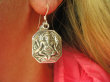ake1001 Bóg GANESZ GANESH Piękne lekkie Kolczyki Całe ze Srebra SREBRO 925 - 9