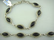 bb1976 Przepiękna Egzotyczna Bransoleta z onyksami 6 szt ONYKS - kamień zadaniowy zdobione Srebro 925 - 11