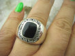 bpe6095 Biżuteria męska !!!  Męski Pierścień Sygnet z Onyksem Czarny ONYKS regeneruje SERCE, EGZEMY, PAMIĘĆ r.27 Srebro 925 # - 5