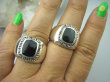 bpe6095 Biżuteria męska !!!  Męski Pierścień Sygnet z Onyksem Czarny ONYKS regeneruje SERCE, EGZEMY, PAMIĘĆ r.27 Srebro 925 # - 3