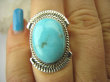 bpe8541 Niezwykły OKAZ Pierścień Pierścionek naturalny Błękitny TURKUS ARIZONA Turkusy r.16 egzotyczne Srebro 925 # - 4