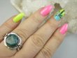 bpee4482 Piękny Pierścień Pierścionek NATURALNY SZMARAGD INDYJSKI Szmaragdy - r.19 Srebro 925 # - 3