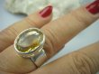 bpee2873 SŁONECZNY KLEJNOT !!! Piękny Pierścień Pierścionek Słoneczny CYTRYN niezwykły szlif OKAZ Cytryn - kamień antycukrzycowy r.17 Srebro 925 # - 4