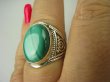 bpe6840 Biżuteria Egzotyczna !!! Delikatny Pierścień MALACHIT - pobudza kreatywność r.17 ażurowa obrączka Srebro 925 # - 5