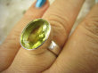 bpee3517 LŚNIĄCY KLEJNOT !! Piękny Pierścień Żółty CYTRYN LEMON  - OKAZ NAJWYŻSZA JAKOŚĆ KAMIENIA Cytryn - kamień antycukrzycowy r.17 Srebro 925 # - 2