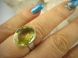 bpee3517 LŚNIĄCY KLEJNOT !! Piękny Pierścień Żółty CYTRYN LEMON  - OKAZ NAJWYŻSZA JAKOŚĆ KAMIENIA Cytryn - kamień antycukrzycowy r.17 Srebro 925 # - 4