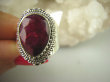 bpee3641 Malinowa Pokusa - Delikatny Pierścień Rubin Indyjski Rubiny r.17 Srebro 925 - 7