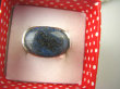 bpe6824 Kunsztowny Zdobiony Pierścień Lapis Lazuli - strażnik prawdy i mądrości r.19 Srebro 925 # - 2