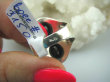 bpee3150 Magiczny Orientalny Pierścień Onyks - regeneruje SERCE, EGZEMY, PAMIĘĆ r.17 Srebro 925 # - 8