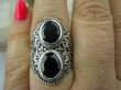 bpee3150 Magiczny Orientalny Pierścień Onyks - regeneruje SERCE, EGZEMY, PAMIĘĆ r.17 Srebro 925 # - 4