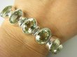 bb3612  Luksusowa DUŻA 29 g !!!  BOSSSKA Bransoletka Bransoleta RZADKI kamień ZIELONY AMETYST 8 sztuk Srebro 925 CUDOWNA  # - 5