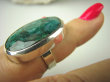bpee3681 KLASA I ELEGANCJA - Klasyczny Pierścień Zielony Szmaragd Indyjski Szmaragdy r.12 Mały Rozmiar Srebro 925 # - 3