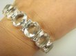 bb3571 LUKSUSOWY SKARB !!! 32/33 gramy !!! Idealna KRYSZTAŁOWA ESENCJA PIĘKNA Bransoleta Bransoletka KRYSZTAŁ GÓRSKI 9 sztuk ODPROMIENNIK (rak tarczyca reumatyzm) Srebro 925 # - 10