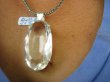 bwee2181 Biżuteria Ekskluzywna !!! Kryształowy GIGANT 22 gramy !!!! Wisior Zawieszka Kryształ Górski Odpromiennik (rak , tarczyca , reumatyzm) KLEJNOT I OCHRONA Srebro 925 # - 10
