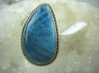 bpe5832 PRZEŚLICZNA Turkusowo Błękitna Piękność !!! NIEZWYKŁY Egzotyczny Pierścień naturalny niebieski AZURYT r.18 Srebro 925 # - 9