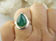 bpe9346 Przepiękny Delikatny Pierścień Pierścionek Zielony ONYKS - regeneruje SERCE, EGZEMY, PAMIĘĆ r.20/ r.21 Srebro 925 - 5