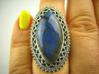 bpe2816 Czarodziejsko Piękny CUDOWNY Orientalny Pierścień Labradoryt Spektrolit - kamień Zorzy Polarnej r.16/ r.17 Srebro 925 # - 8