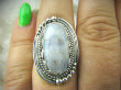 bpe6077 EGZOTYCZNY Pierścień Pierścionek Wielobarwny Kamień Księżycowy r.16 Srebro 925 # - 3