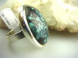 bpe2580 Cudowny wypukły naturalny błękitny TURKUS - opiekun ciała i duszy  Pierścień  Turkusy r.18 Srebro 925 # - 4