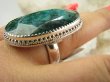 bpee4226 WIELKI I PIĘKNY 22 G SZMARAGDOWY KLEJNOT !!!! Kunsztowny Regulowany Pierścień Pierścionek Szmaragd Indyjski, Szmaragdy r.17, r.19, r.20, r.21 Srebro 925 # - 4
