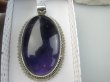 bwe3879 DUŻY 40 g ! GRUBY OKAZ Wspaniały Orientalny Wisior Zawieszka Fioletowy AMETYST - kamień mądrości Srebro 925 # - 11