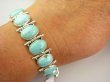 bb3808 Śliczna pastelowo miętowa  większe okazy turkusu 29 g!! Bransoleta Bransoletka z Naturalnymi Turkusami - 8 sztuk !!! Turkus ARIZONA Turkusy Srebro 925 # - 4