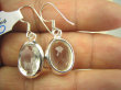 bkee970 Cudowne lśniące eleganckie kolczyki naturalny KRYSZTAŁ GÓRSKI - odpromiennik Srebro 925 - 8