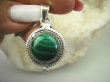 bwe3344 Piękny Delikatny Sekretnik Na Zdjęcia FOTO lub Marzenia otwierany Wisior Zielony MALACHIT Srebro 925 # - 8