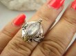 bpe9140 Bogato Zdobiony Delikatny Sekretnik UNIKAT !!! Otwierany Pierścionek Pierścień na marzenia Kamień Księżycowy r.12 Srebro 925 # - 3