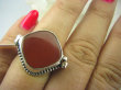 bpe6205 Biżuteria Orientalna !!! Otwierany Pierścień na Zdjęcia, Marzenia SEKRETNIK Czerwony ONYKS r.16 Srebro 925 # - 5