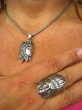 bpe4364 APACZ INDIANIN jak żywy 19 g! - SYMBOL WIEDZY I MĄDROŚCI !!! Niezwykły DUŻY 3,5cm Pierścień INDIANIN Cały ze Srebra r .21/ r.22  Srebro 925 - 13