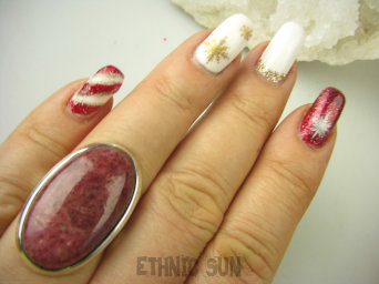 bpe8747 Klasyczny OKAZ Pierścień 14G Pierścionek RODONIT - Niepokój, stres, bóle głowy, skurcze r.17 Srebro 925 #