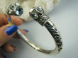 bb3919 Ależ piękna !!Niebiańska !LUKSUSOWA PIĘKNOŚĆ !!! Rzadki kamień Blue Topaz CUDOWNA DUŻA 27G Orientalna Otwarta Bransoleta Bangla szlifowany Błękitny Blue Topaz Srebro 925 # - 3