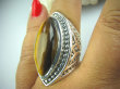 bpe5030 KOLOS  DUŻY Pierścień Tygrysie Oko Wspomaga Oczy Astma Krążenie i TRAWIENIE r.19 Srebro 925 # - 8