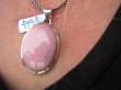 bwe3373 NIEZWYKŁA RZADKOŚĆ Pastelowo Różowy Skarb THULIT Klasyczny Wisior RÓŻOWY THULIT (Rosaline) lśniące Srebro 925 # - 7