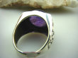 bpe2147 Sweterkowy AMETYST !!! BOSKI MASYWNY Pierścień Pierścionek z DUŻYM Ametystem Ametyst - kamień mądrości r.21/ r.22 Srebro 925 # - 8