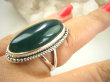 bpe9154 PIĘKNY duży 3,3cm Pierścień Pierścionek Zielony ONYKS regeneruje SERCE, EGZEMY, PAMIĘĆ r.17 Srebro 925 # - 3