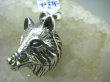 bwe2617 Głowa Wilka - Wilk - symbol dzikości i lojalności !!!! Wisior 3D dla mężczyzny lub kobiety cały ze Srebra SREBRO 925 # - 2