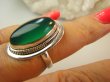 bpe9152 BIŻUTERIA EGZOTYCZNA !!! Przepiękny Delikatny Pierścień Zielony ONYKS - regeneruje SERCE, EGZEMY, PAMIĘĆ r.15 Srebro 925 # - 4